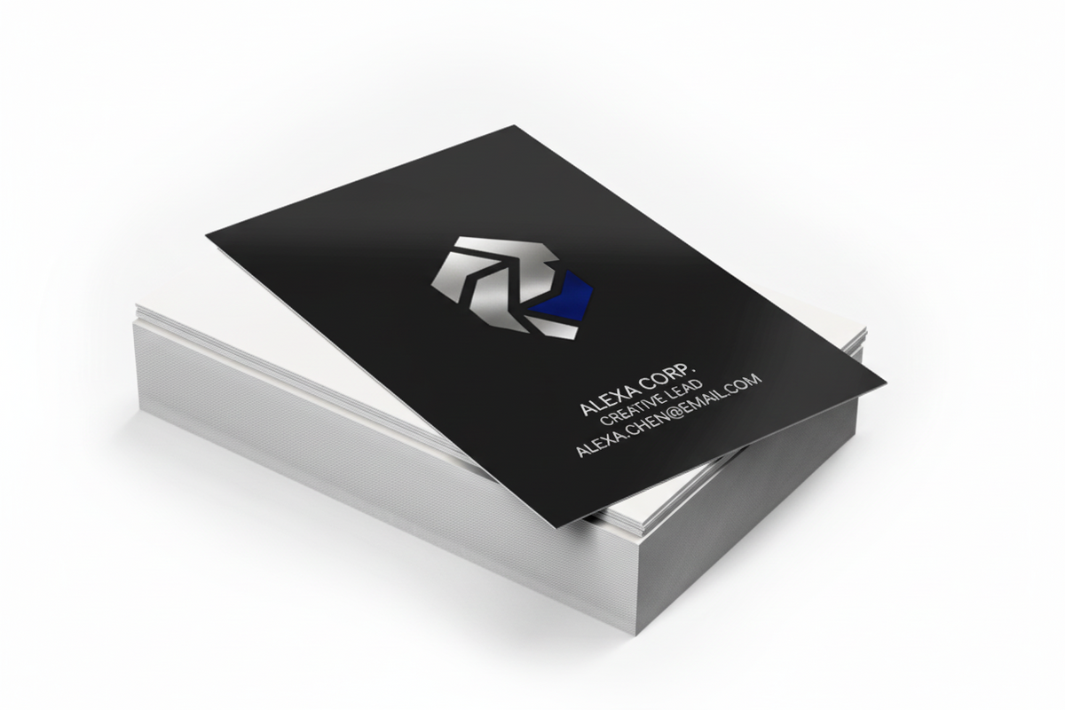 Gold or Silver Foil Business Cards