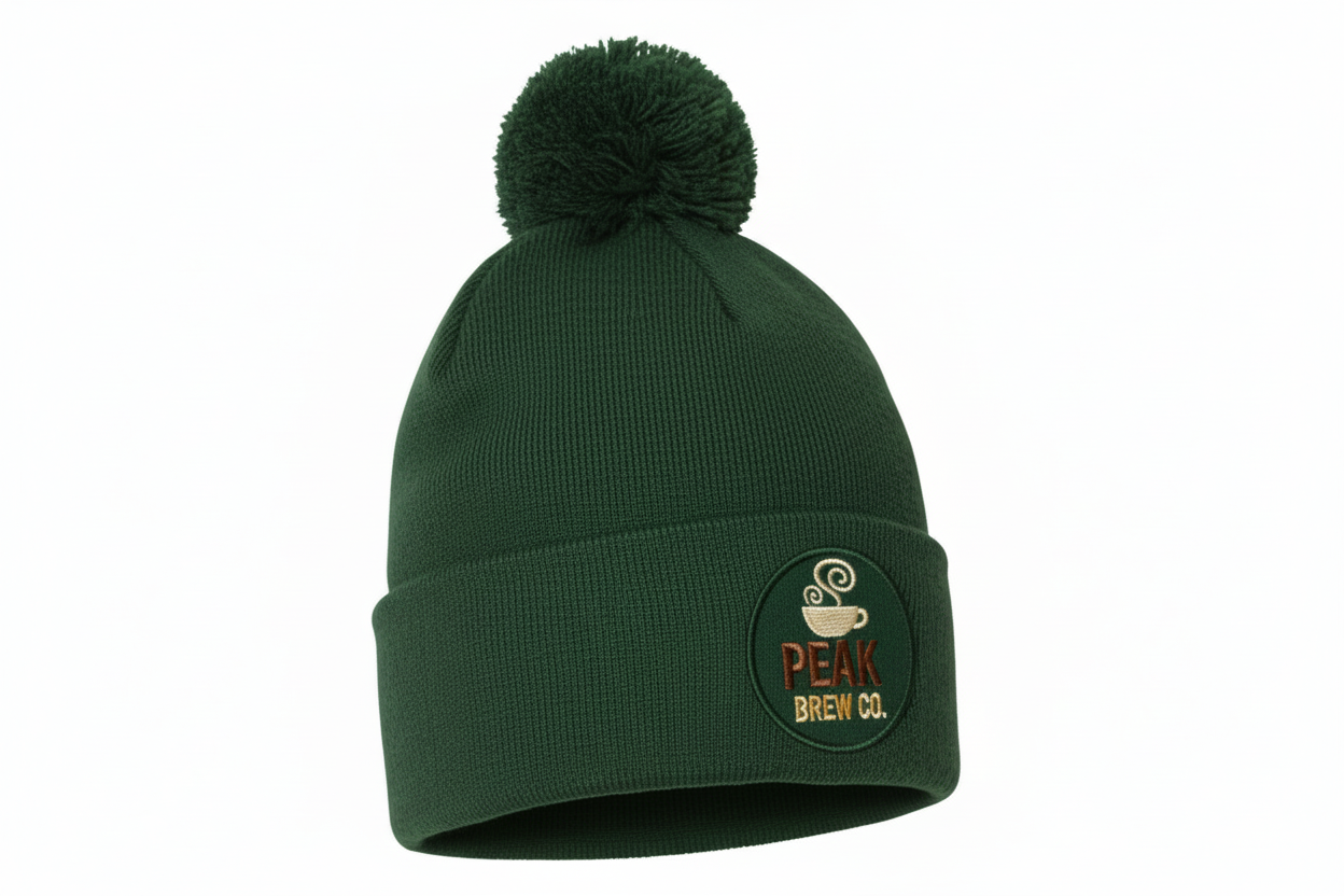 12" Custom Beanie with Pom Pom