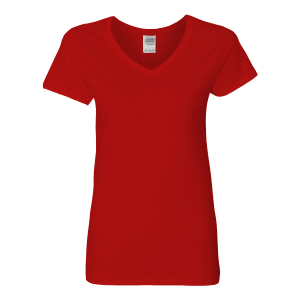 Gildan Heavy Cotton Women’s V-Neck T-Shirt 5V00L