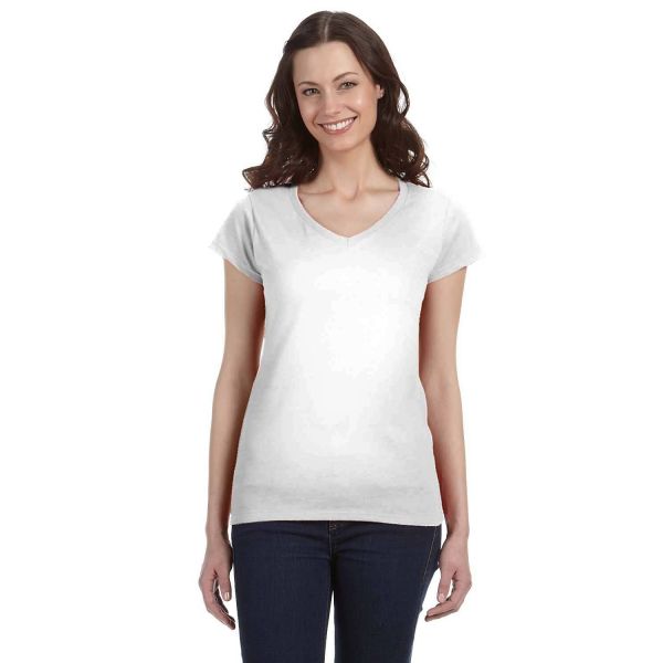 Gildan Ladies' SoftStyle® Fitted V-Neck T-Shirt