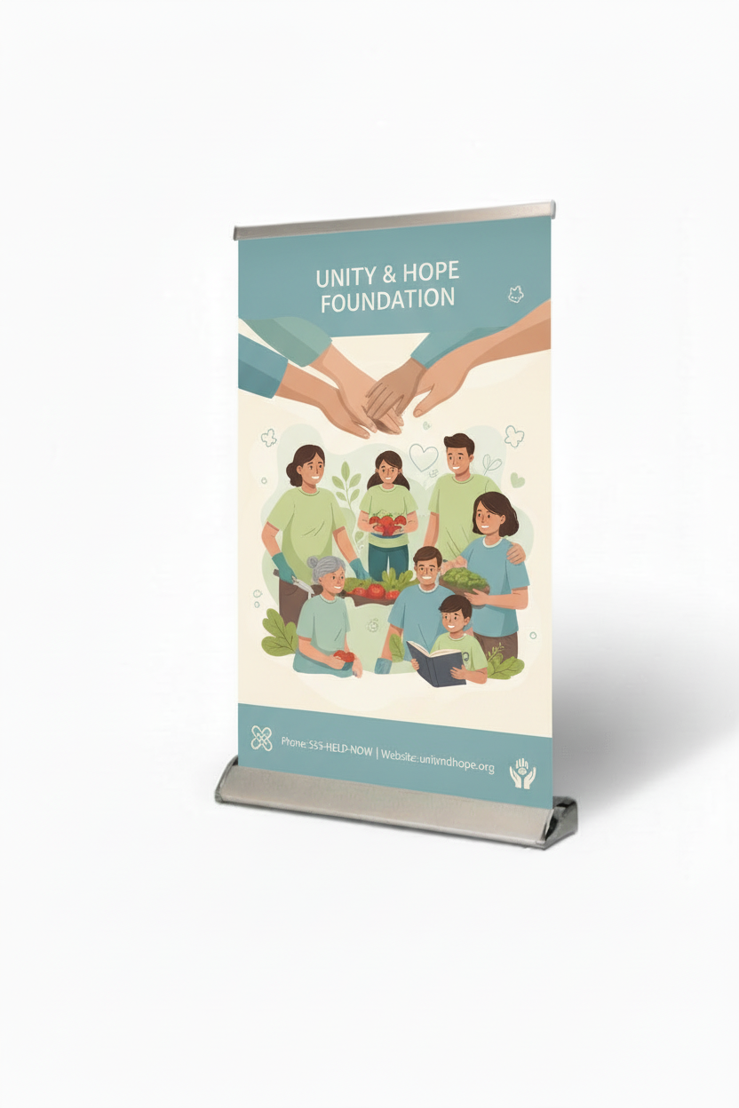 Table Top Pull Up Banner